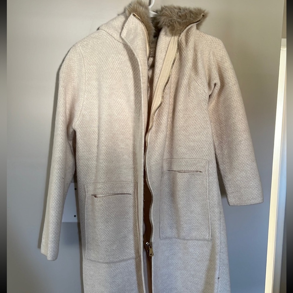 Zara coat with fur hood